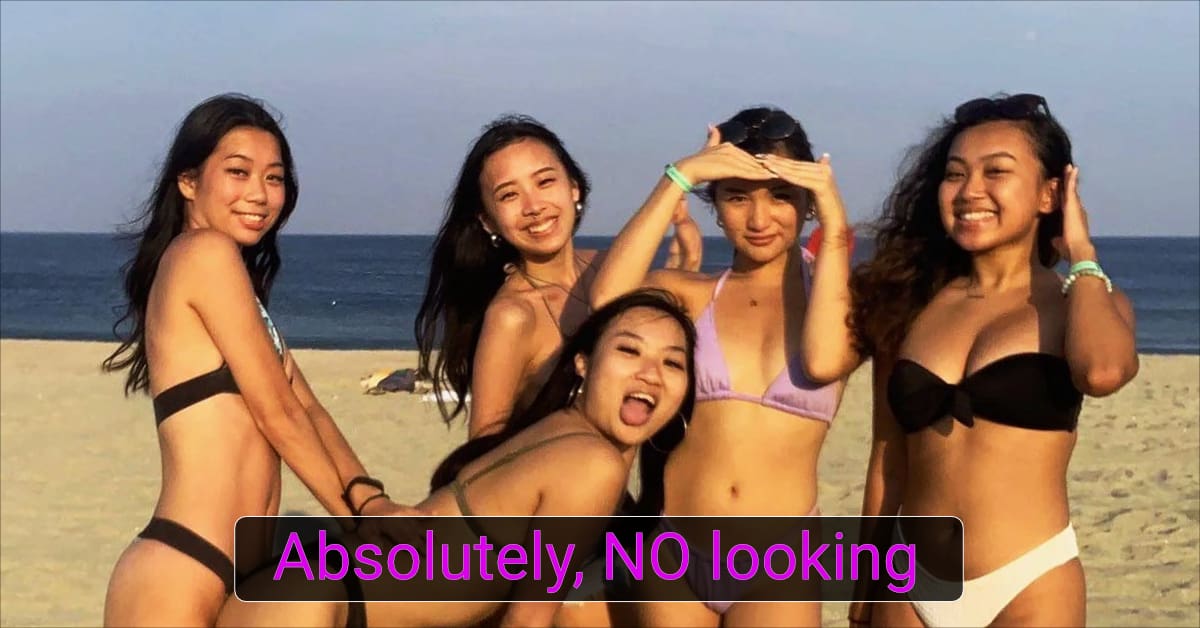 5 bikini-clad Filipino women