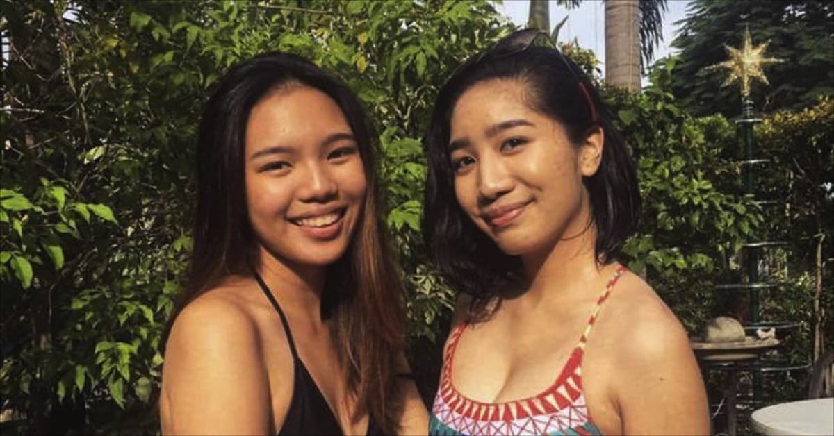 Two Filipinas wearing bikinis