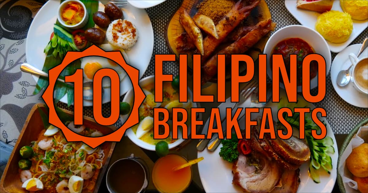 a wide range of Filipino breakfast foods