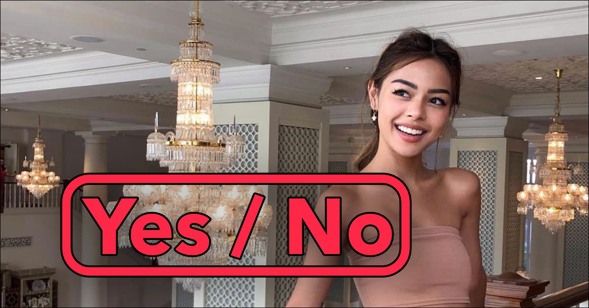 Filipino woman with yes or no